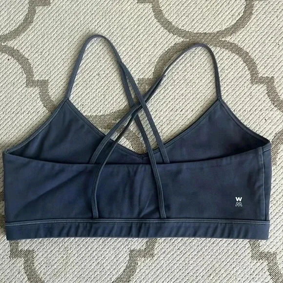 We over Me strappy washed black sports bra - Picture 10 of 13